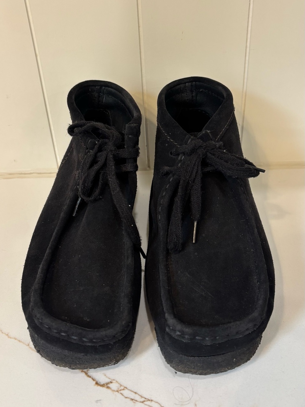 Clarks Black Suede Chukka Boots